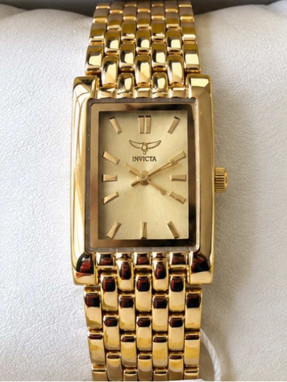 Invicta Women’s Gold Tone Rectangle Watch 69892 NWT Box